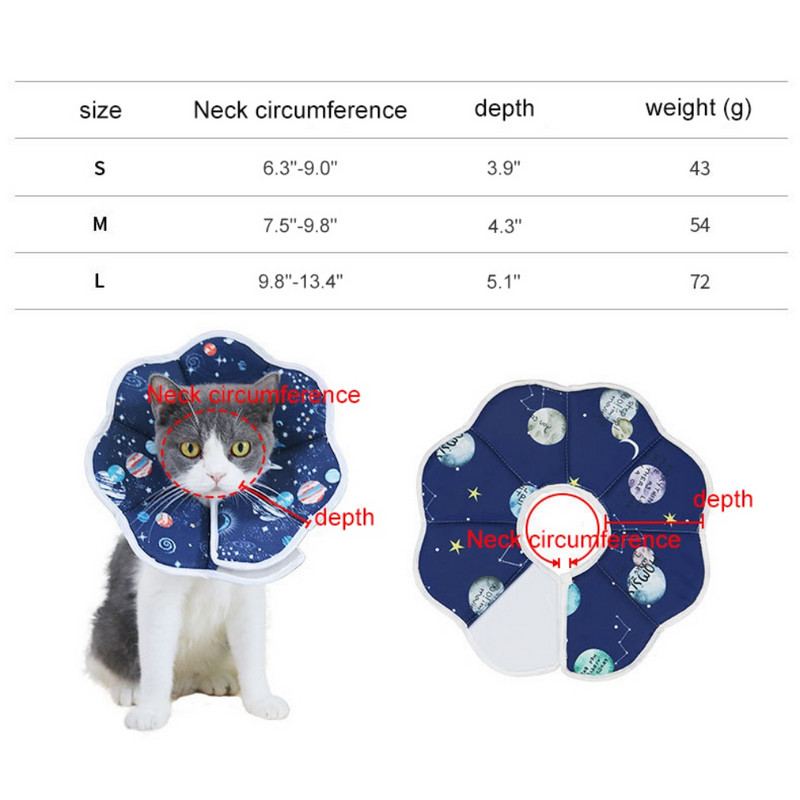 Pehme kassikoonus Elizabethani kaelarihm koertele kassidele kaitsev taastav koonus koertele ja kassidele lemmikloomade lakkumise vältimiseks