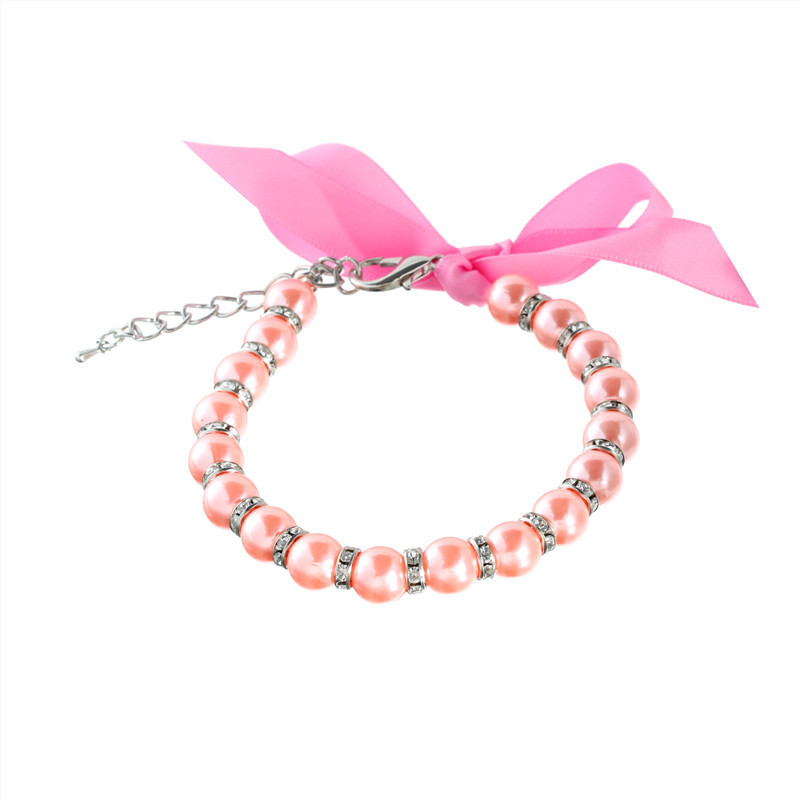 Perle Guler de câine pentru animale de companie, în patru culori disponibile, colier pentru animale de companie, bijuterii, cățeluș, pisică, guler de nuntă, accesorii pentru bijuterii pentru femele de câini