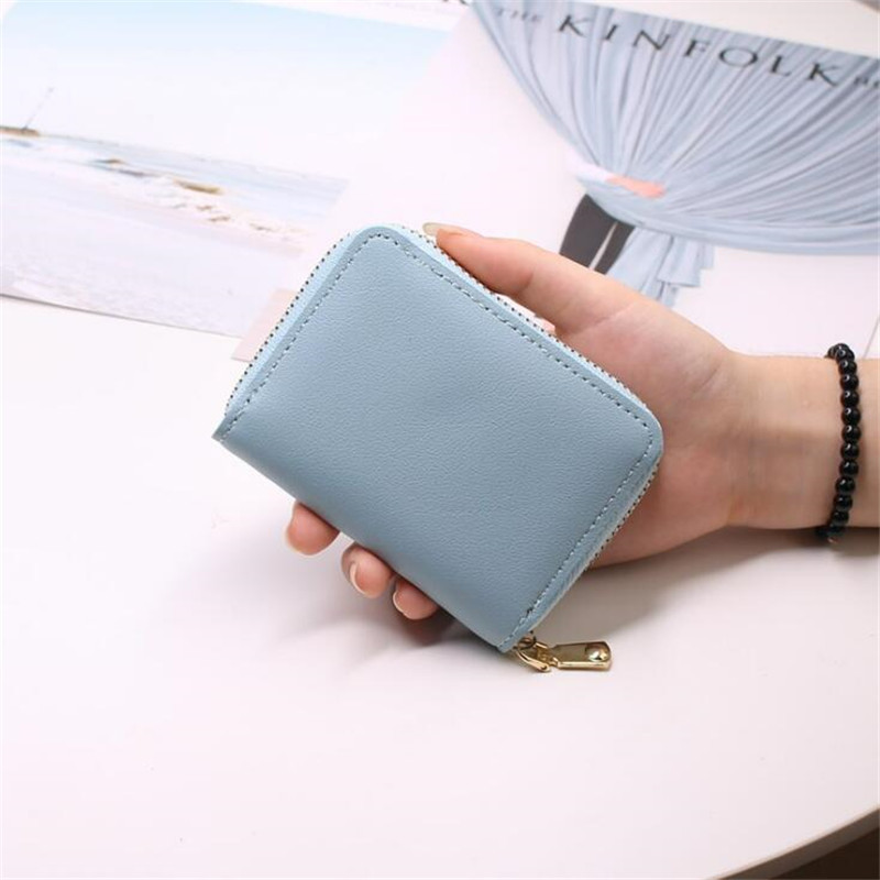 Γυναικεία/ανδρική θήκη για πορτοφόλι για επαγγελματική κάρτα Κόκκινη/μαύρη/γκρι/κίτρινη/μπλε/μωβ Θήκη θήκης πιστωτικής κάρτας 26 bit Πορτοφόλι με φερμουάρ