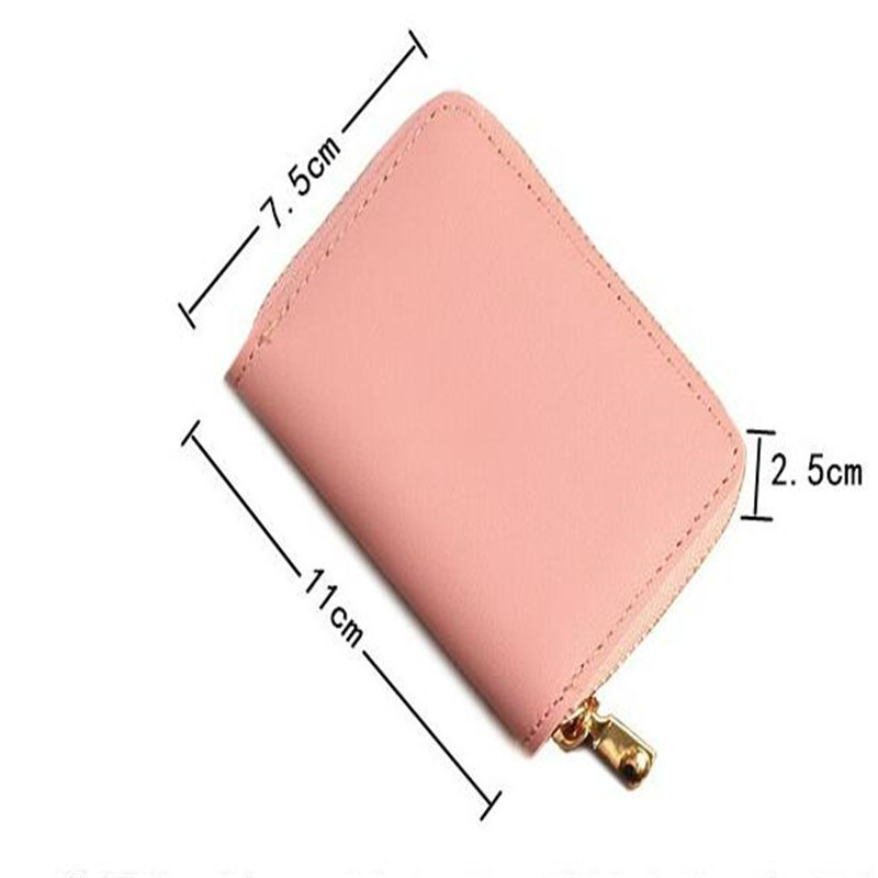 Γυναικεία/ανδρική θήκη για πορτοφόλι για επαγγελματική κάρτα Κόκκινη/μαύρη/γκρι/κίτρινη/μπλε/μωβ Θήκη θήκης πιστωτικής κάρτας 26 bit Πορτοφόλι με φερμουάρ