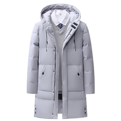 Χειμερινό μακρυά πουπουλένιο ανδρικό μπουφάν Oversize Πράσινο Casual Loose Velvet με κουκούλα γιακά από γούνα Ζεστό βαμβακερό καπιτονέ παλτό ανδρικό μαύρο παρκά 8XL