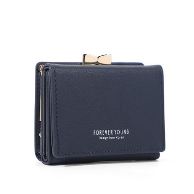 Uus kaasaskantav mini-kaardihoidja naiste rahakott, väike klambritega siduriga lühike rahakott naiste PU-nahast mündikott, naiste hasp-sidur