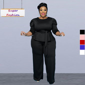 XL-5XL μεγάλα γυναικεία ρούχα επαγγελματικά μόδας casual μακρυμάνικο μπλουζάκι και κοντό συν μέγεθος σετ δύο τεμαχίων Χονδρική dropshopping