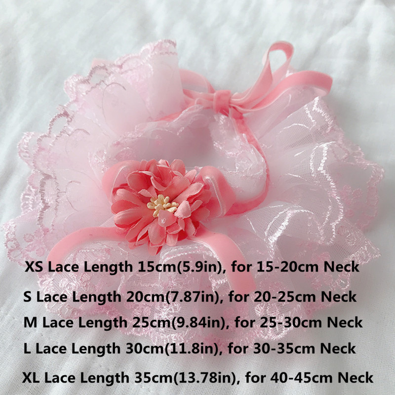 Δαντελένιο μαντήλι για γάτο σκύλου Κασκόλ Υπέροχο κολιέ Σαλιάρα για κατοικίδια Μπαντάνα Κολάρες για κουτάβια γάτες Γραβάτα για κατοικίδια Αξεσουάρ γάμου