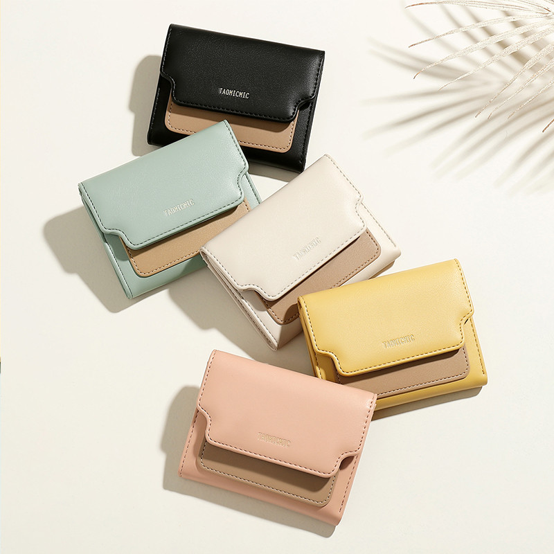 Portofele mici pentru femei Candy ColorSoft din piele PU Poșetă pentru cărți Poșete pentru doamne de călătorie, la modă, Carteras Para Mujer2022