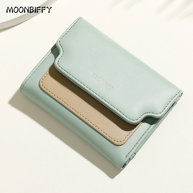 Portofele mici pentru femei Candy ColorSoft din piele PU Poșetă pentru cărți Poșete pentru doamne de călătorie, la modă, Carteras Para Mujer2022