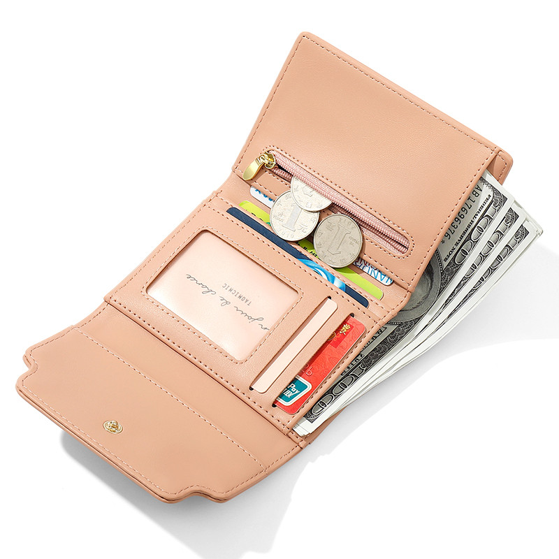 Portofele mici pentru femei Candy ColorSoft din piele PU Poșetă pentru cărți Poșete pentru doamne de călătorie, la modă, Carteras Para Mujer2022