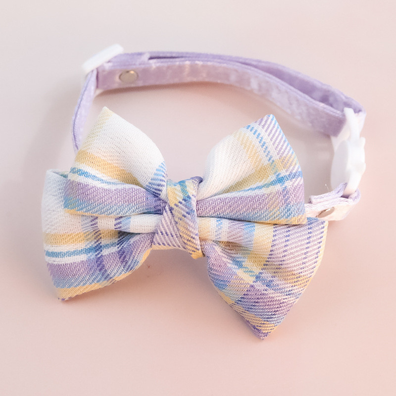 Obojok pre domáce zvieratá, mačka, pes so zvončekom, roztomilý, mačací, kvetinová mašľa, preppy štýl, nastaviteľný, domáce potreby, príslušenstvo pre mačky