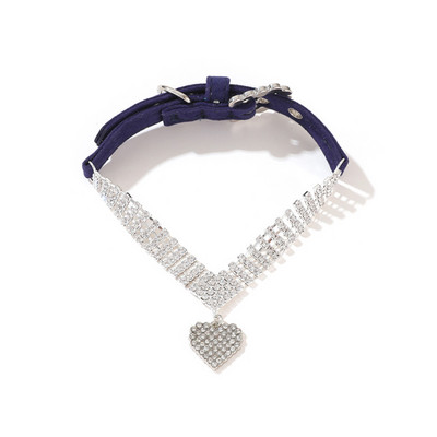 Rhinestone γιακά σκύλου Ρυθμιζόμενο λουράκι λαιμού Διαμαντένιο κρυστάλλινο κολάρο για μικρό κορίτσι κατοικίδιο κουτάβι Αξεσουάρ για γενέθλια γάμου