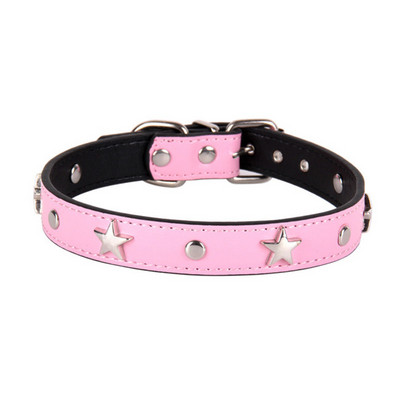 Κολάρο προμηθειών κατοικίδιων για σκύλους με αιχμές Ρυθμιζόμενη δερμάτινη αυστηρή αλυσίδα για σκύλους για κολάρο σκύλου για κολάρα σκυλιών με πέντε άκρες Acce