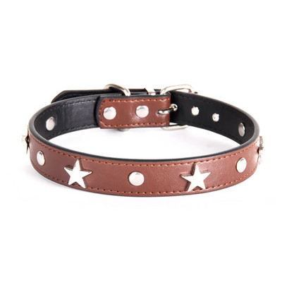 Κολάρο προμηθειών κατοικίδιων για σκύλους με αιχμές Ρυθμιζόμενη δερμάτινη αυστηρή αλυσίδα για σκύλους για κολάρο σκύλου για κολάρα σκυλιών με πέντε άκρες Acce