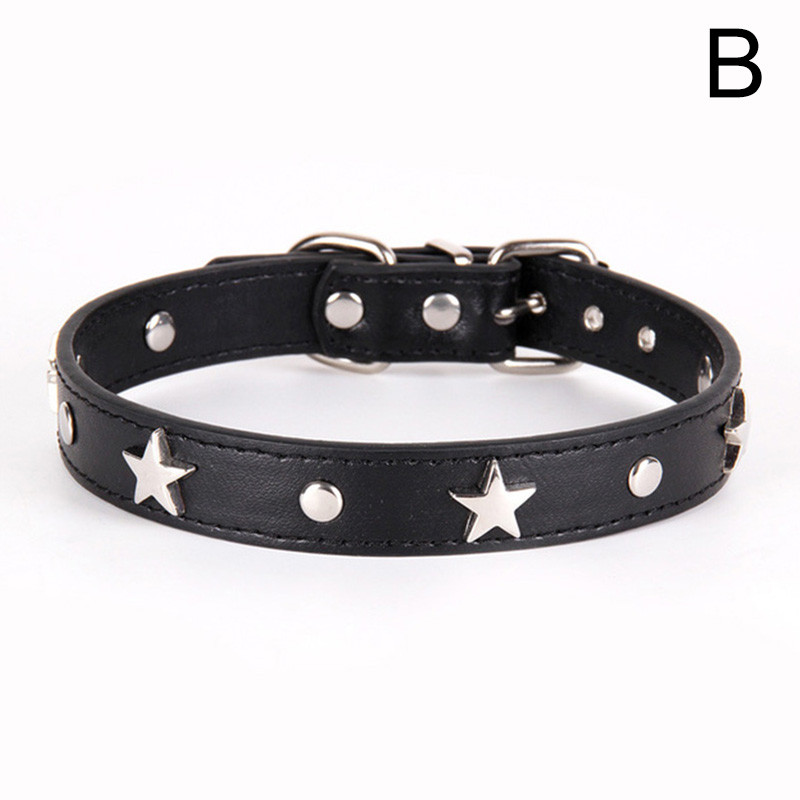Κολάρο προμηθειών κατοικίδιων για σκύλους με αιχμές Ρυθμιζόμενη δερμάτινη αυστηρή αλυσίδα για σκύλους για κολάρο σκύλου για κολάρα σκυλιών με πέντε άκρες Acce