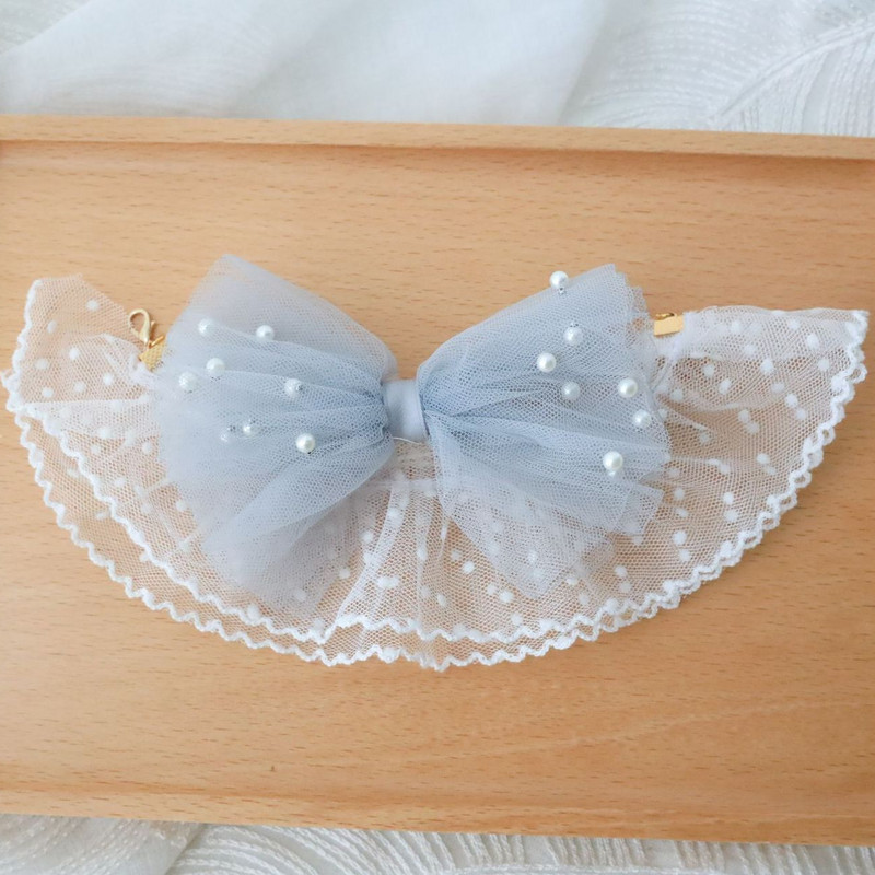 Articole pentru animale de companie Guler elegant din dantelă de vară Tifon Arc Colier cu flori Pisicuțe Cățeluș Guler reglabil Accesorii pentru animale de companie