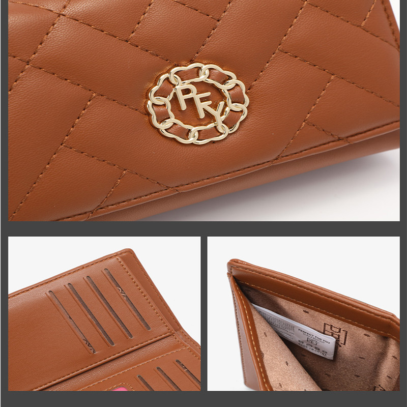 Moodsad kaardihoidjatega rahakotid naistele Brändi disainer Pehmest PU-nahast naiste rahakotid Naiste lukuga rahakotid Carteras Para Mujer