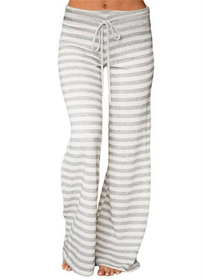 Top de pijama cu mâneci lungi în dungi modal pentru damă, pentru primăvară și toamnă, marimi mari, larg, ușoară, cu gât rotund