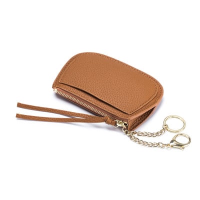 Zero Wallet Δερμάτινο Μίνι Μπρελόκ φερμουάρ Στυλ Κέρμα Αλλαγή Πορτοφολιού Πορτοφόλι Πορτοφόλι Κοριτσίστικο Πορτοφόλι Μικρό πουγκί Carteras Para Mujer