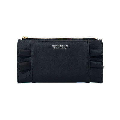 Új női PU bőr hosszú pénztárcák női nagy kapacitású érme pénztárcák több kártya foglalattal cipzáros kuplung Carteras Para Mujer