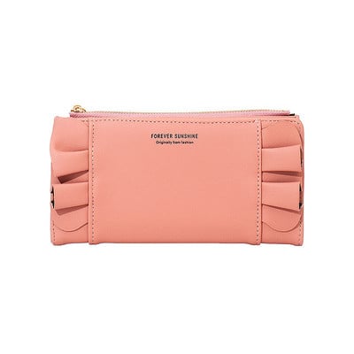 Új női PU bőr hosszú pénztárcák női nagy kapacitású érme pénztárcák több kártya foglalattal cipzáros kuplung Carteras Para Mujer