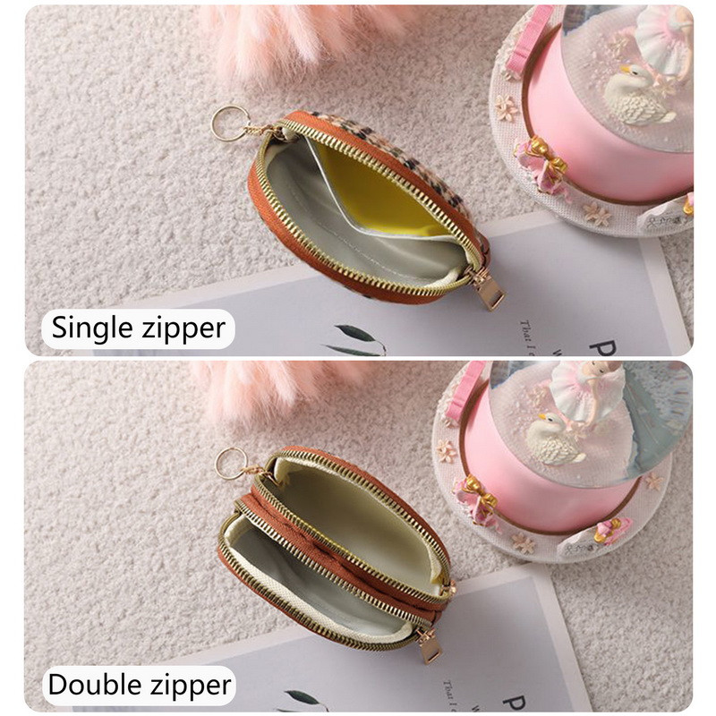 2023-as női érmetáska, dupla cipzáras kis pénztárca, hordozható kulcstartó, utazási kártyatartó, divatos vintage érmetáska nőknek