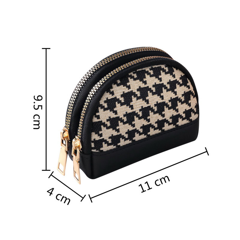 2023-as női érmetáska, dupla cipzáras kis pénztárca, hordozható kulcstartó, utazási kártyatartó, divatos vintage érmetáska nőknek