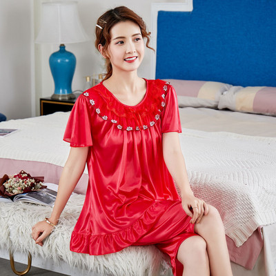 Suures suuruses 5XL satiinist pidžaamakomplekt Naiste pidžaamad lühikeste pükstega koduriided keskealistele naistele Odavad öörõivad naistele