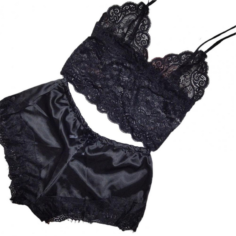 Γυναικεία Σετ Πυτζάμα με λουράκι σπαγγέτι Γιλέκο σορτς Σέξι δαντέλα συνονθύλευμα σετ δύο τεμαχίων καλοκαιρινή πιτζάμα για γυναίκες