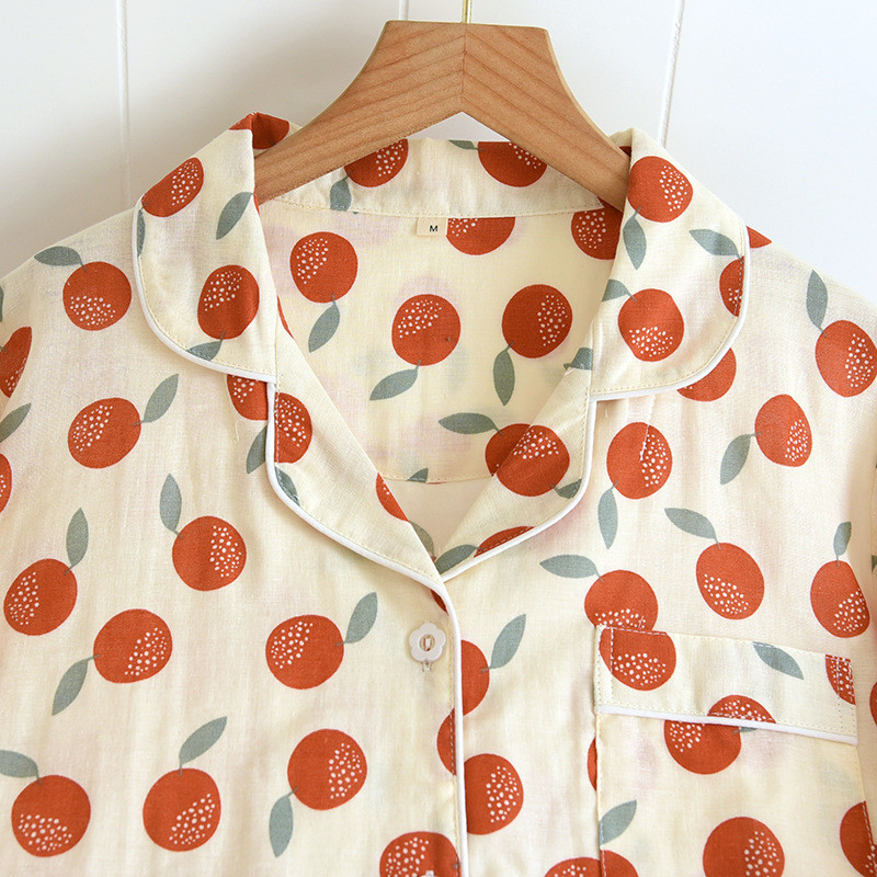 100% puuvillased pikkade varrukatega püksid naiste pidžaamad, kevad-sügis, armsad täpiprinteriga pidžaamad Korea revääriga magamisriided, naiste pidžaamad