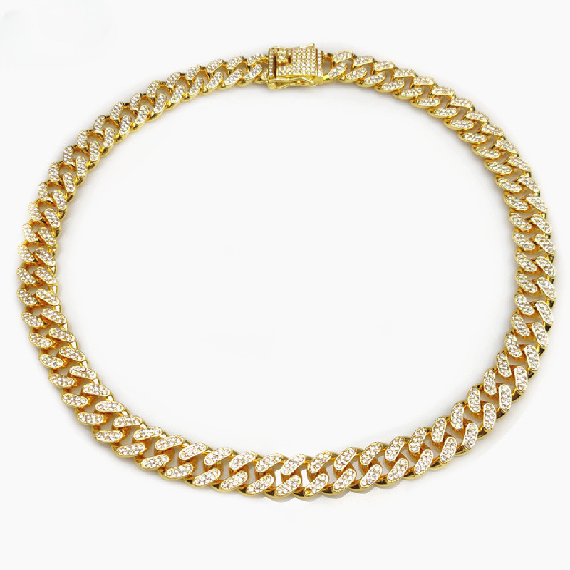 Koera keti teemant kaelarihm kõndiv metallist kett kaelarihm disainiga turvalise pandlaga lemmiklooma kassi kaelarihma ehtetarvikud