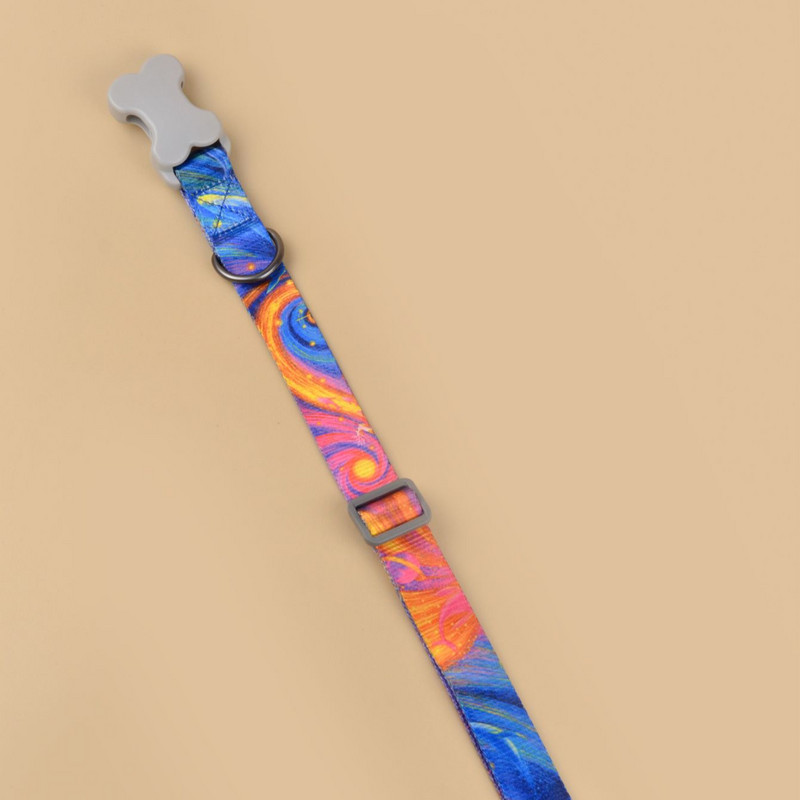 Fantaasiatrükiga koera kaelarihmad, pehme ja mugav reguleeritav kaelakee väikestele ja keskmistele suurtele lemmikloomadele