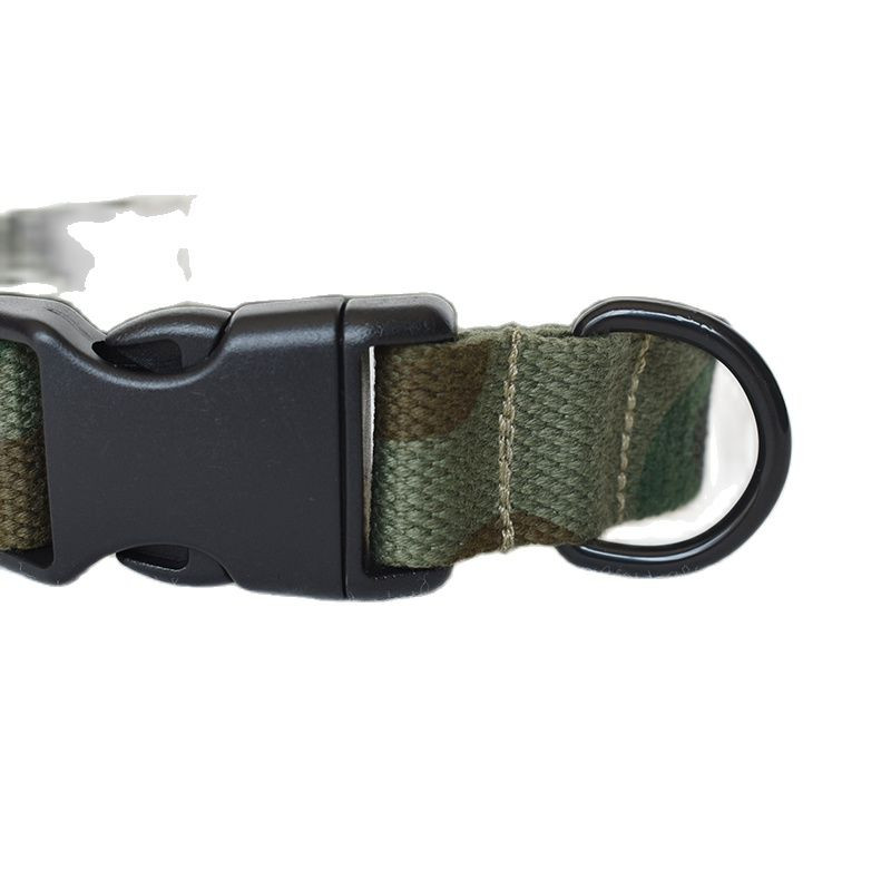 Camuflaj verde, guler personalizat pentru animale de companie, set de lesă de plimbare personalizat, placă de identificare pentru cățeluș, reglabil gravat