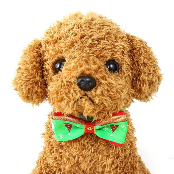 Χαριτωμένο περιποίηση με ρυθμιζόμενο γιακά με παπιγιόν για σκύλο παπιγιόν Χριστουγεννιάτικη γραβάτα τσόκερ για κατοικίδια
