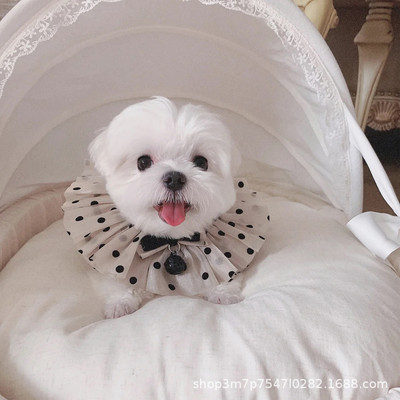 Sweet Gaze Dot Accesorii pentru pisici Pisicuță Bib câine Bandana Bowknot Colier drăguț pentru animale de companie Jingle Bell cu fundă Pandantiv pentru pisici pentru câini mici