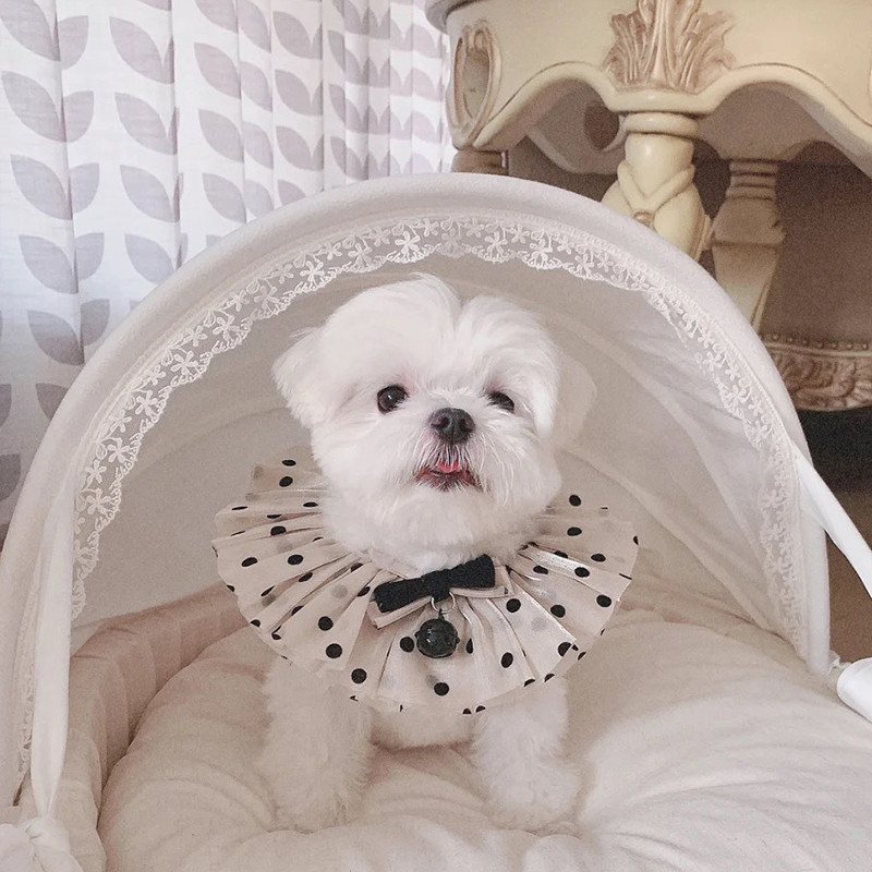 Sweet Gaze Dot Accesorii pentru pisici Pisicuță Bib câine Bandana Bowknot Colier drăguț pentru animale de companie Jingle Bell cu fundă Pandantiv pentru pisici pentru câini mici