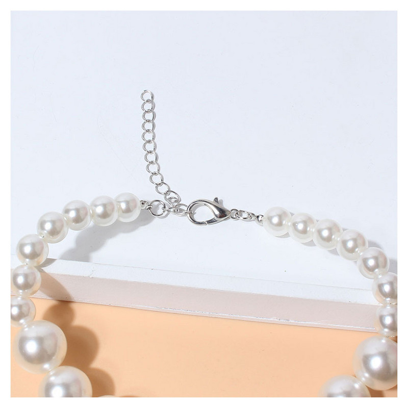 Colier de lux cu perle pentru câini, la modă, pentru petrecerea de nuntă, accesorii de îngrijire, colier reglabil, bijuterii pentru câini de talie mică, pisică