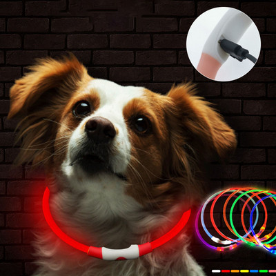 Led Dog Collar Luminous Usb Cat Dog Collar 3 Modes Led Light Glowing Loss Prevention LED Collar For Dogs Домашни Кучета Аксесоари