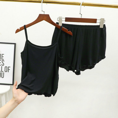 2-osaline Pidžaamakomplekt Tüdrukutele Suvine Sügisene Naiste Öösärk Magamisriided Aluspesu Ülikond Öösärgid Naistele Seksikas pesu Pidžaamad