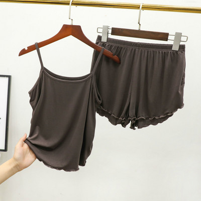 2-osaline Pidžaamakomplekt Tüdrukutele Suvine Sügisene Naiste Öösärk Magamisriided Aluspesu Ülikond Öösärgid Naistele Seksikas pesu Pidžaamad