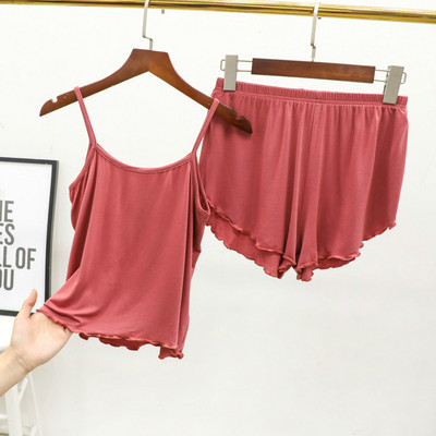 2-osaline Pidžaamakomplekt Tüdrukutele Suvine Sügisene Naiste Öösärk Magamisriided Aluspesu Ülikond Öösärgid Naistele Seksikas pesu Pidžaamad