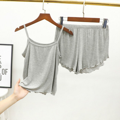 2-osaline Pidžaamakomplekt Tüdrukutele Suvine Sügisene Naiste Öösärk Magamisriided Aluspesu Ülikond Öösärgid Naistele Seksikas pesu Pidžaamad