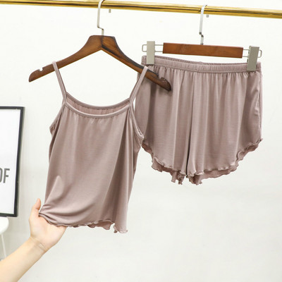 2-osaline Pidžaamakomplekt Tüdrukutele Suvine Sügisene Naiste Öösärk Magamisriided Aluspesu Ülikond Öösärgid Naistele Seksikas pesu Pidžaamad