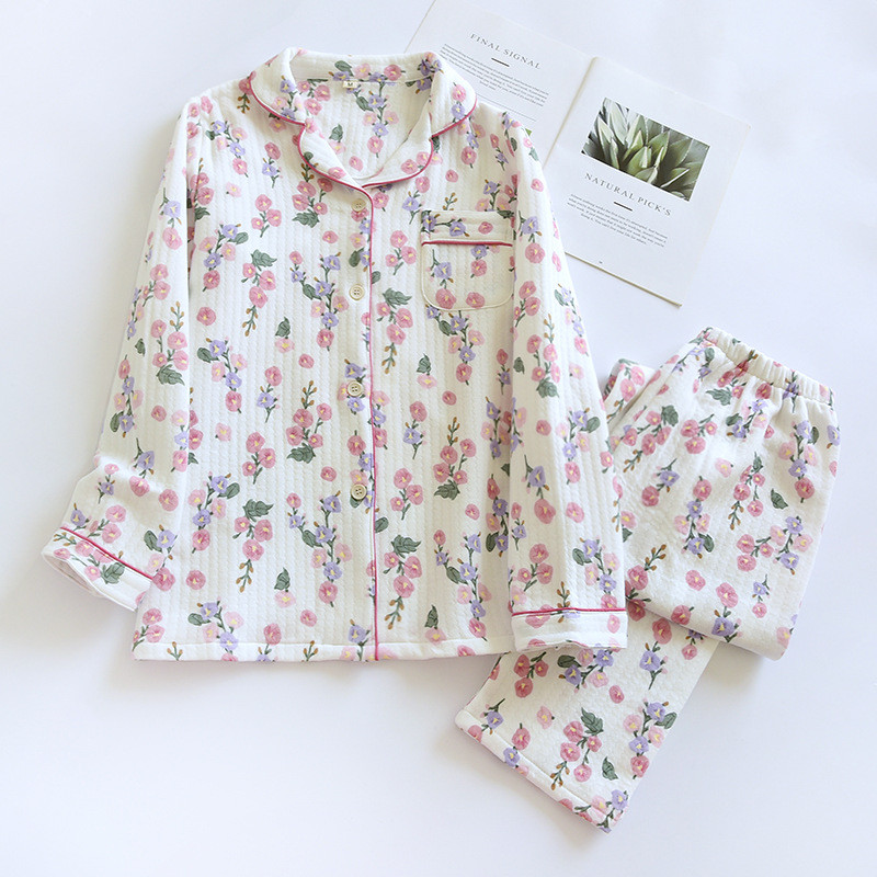 Naiste pidžaama talveflanellist pidžaamakomplekt fliisist pidžaama magamisriided, paksud soojad sametist naiste koduriided, kostüümid, armas, armas pidžaama