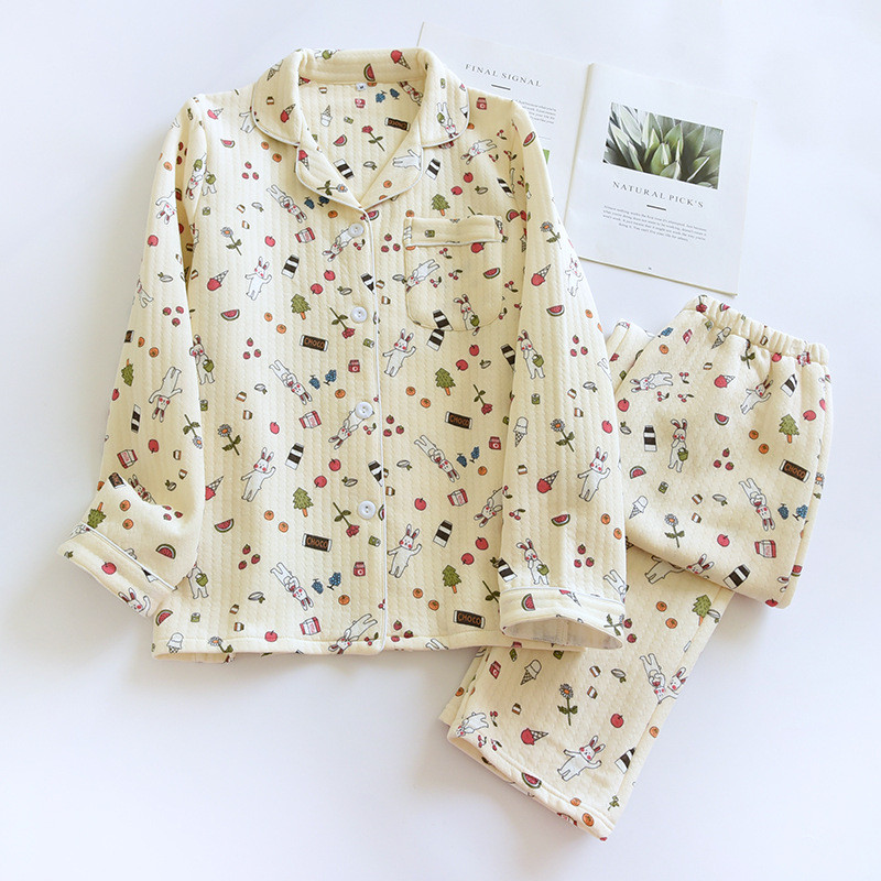 Naiste pidžaama talveflanellist pidžaamakomplekt fliisist pidžaama magamisriided, paksud soojad sametist naiste koduriided, kostüümid, armas, armas pidžaama