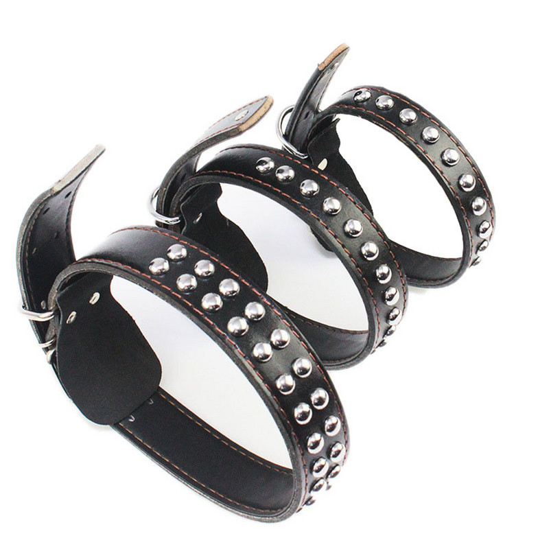 Δερμάτινο κολάρο σκύλου Ρυθμιζόμενο με καρφίτσα Μεγάλα κολάρα σκυλιών για μεσαίου μεγέθους σκύλους Δαχτυλίδι βαρέως τύπου κολάρο για μπουλντόγκ Λαμπραντόρ