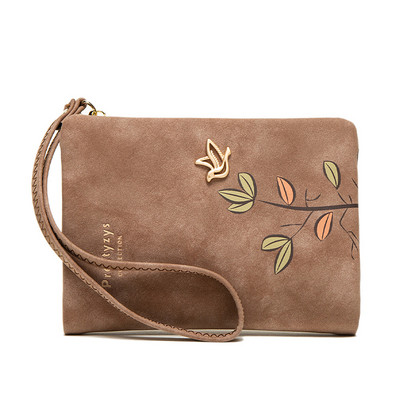 2023, portofel mic, la modă, cu flori proaspete, pentru femei, din piele moale, pentru dama, portofel de designer scurt pentru femei, carteras pentru femei