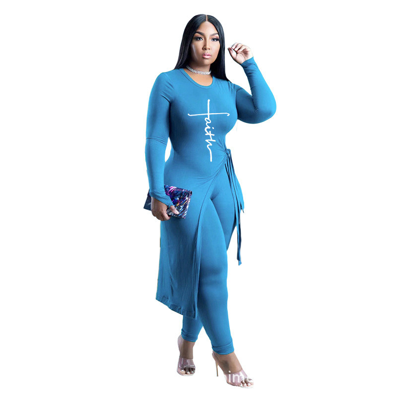 SOMO sügisesed 2-osalised komplektid Naiste kaelusega pikad topid vabaaja mood, kaheosaline pükstekomplekt, suures suuruses dressirõivaste hulgimüük