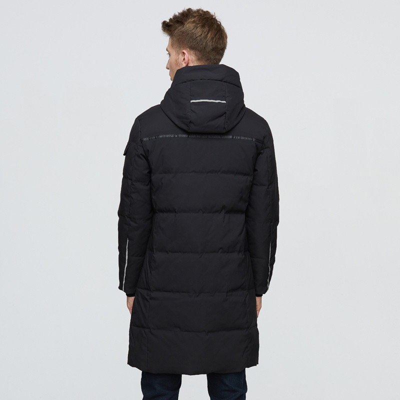 Ανδρικό μακρύ τζάκετ 2023 Χειμώνας με κουκούλα υψηλής ποιότητας Χαλαρό λευκό παλτό πάπιας Χοντρό Ζεστό Parkas Snow