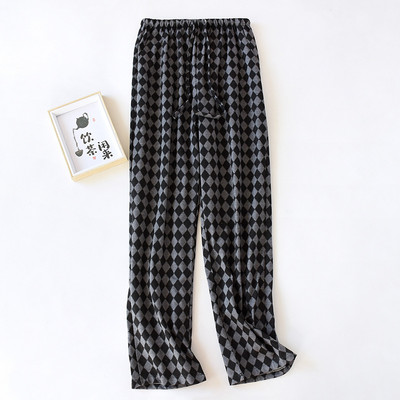 NHKDSASA Βαμβακερές Πυτζάμες Παντελόνι Γυναικεία Υπηρεσία για το Σπίτι Sleepwear Cute Night Loungear Print Sleep Bottoms Φαρδύ παντελόνι Νυχτερινό φόρεμα