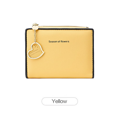 Νέο κρεμαστό πορτοφόλι με δερμάτινο κέρμα PU Μικρά πορτοφόλια Hasp κοντή θήκη πιστωτικής κάρτας Carteras Para Mujer Monedero Mujer Tarjetero