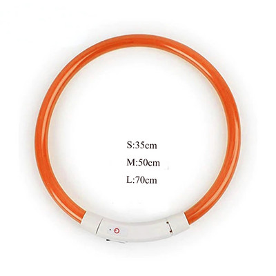 Atsparus vandeniui LED mirksinčios šviesos antkaklis šuniui USB įkraunamas švytintis šunų antkaklis, skirtas nakties saugai, naminių gyvūnėlių LED mirksintys naktiniai antkakliai