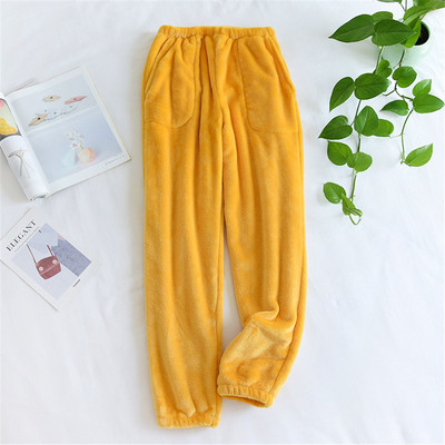 Νέο παντελόνι ύπνου Χοντρό ζεστό γυναικείο παντελόνι Παντελόνι πιτζάμα χειμωνιάτικο φανελένιο για πάτο πιτζάμα Μαλακό ζεστό ζευγάρι Φαρδύ σαλονάκι